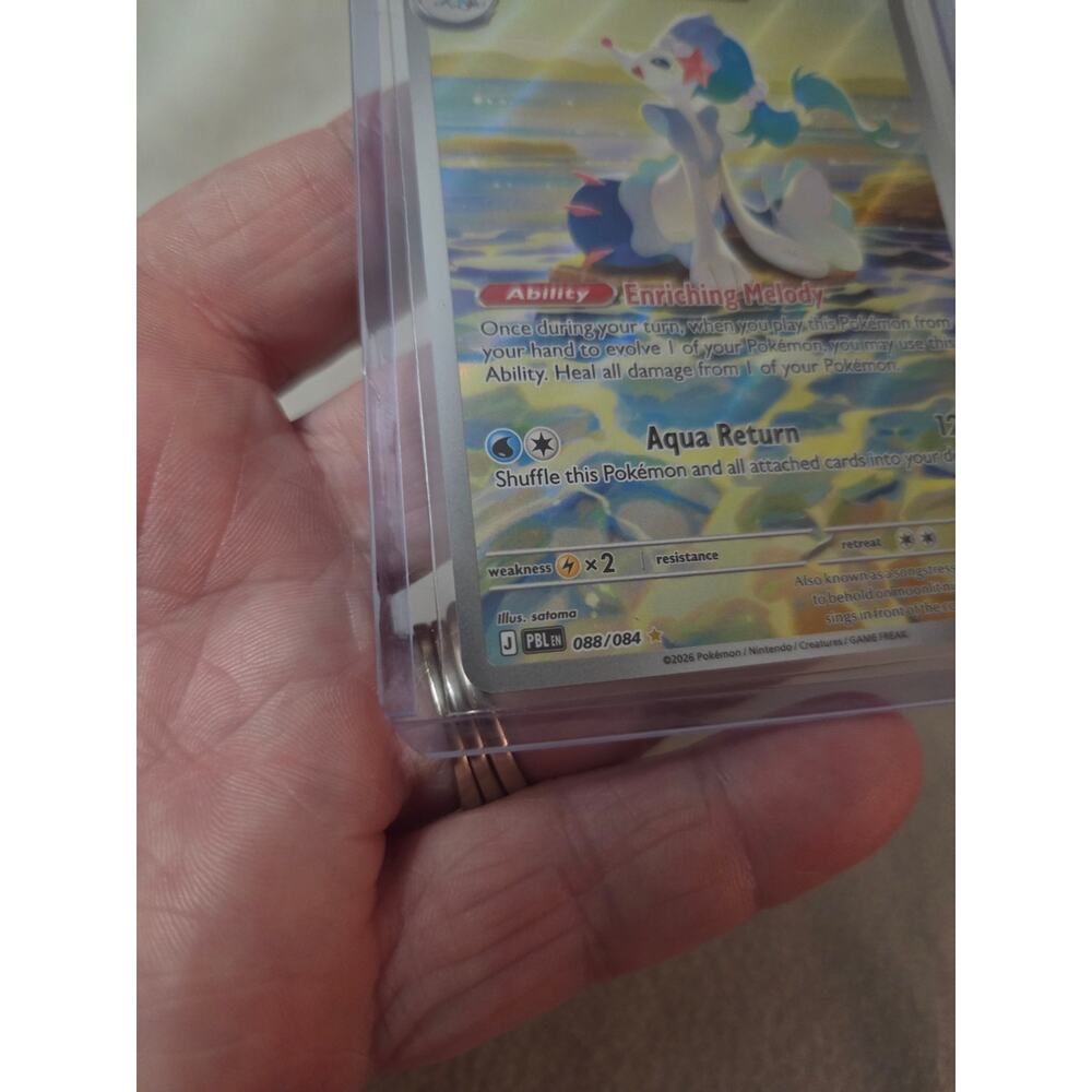 Primarina 088/084 Illustration Rare Pitch Black Pokemon New - Picture 4 of 6